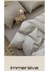 New 100% Cotton Simple Stripe Bedding Set – Includes Duvet Cover, Fitted Sheet, and Four-Piece Set for Dorms