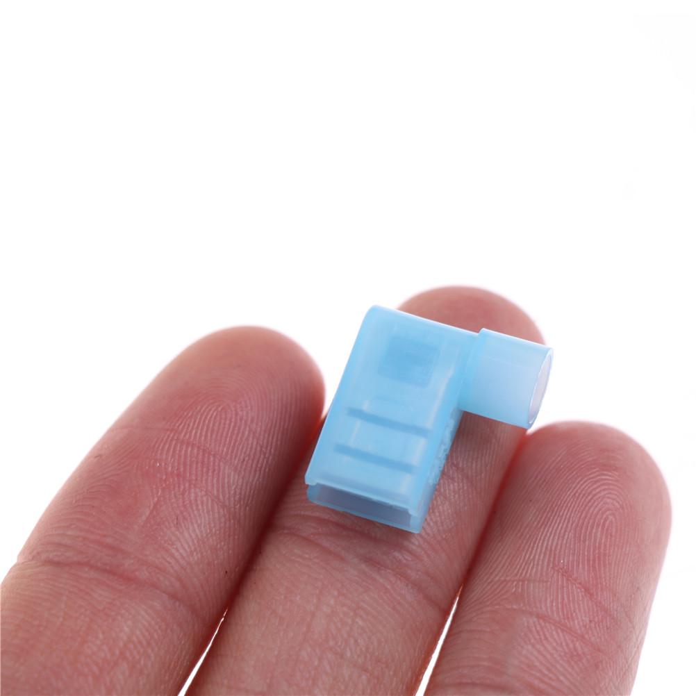 40 Stück 90 Grad Nylonisoliert Buchse Aufschieb-Drahtanschlussverbinder 16-14 Awg