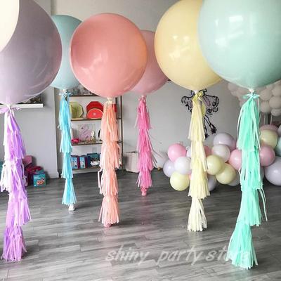 10pcs 36inch Big Macaron Latex Balloon Pastel Blue Red Pink Color Ballon Wedding Party Birthday Decoration Baby Shower Decor