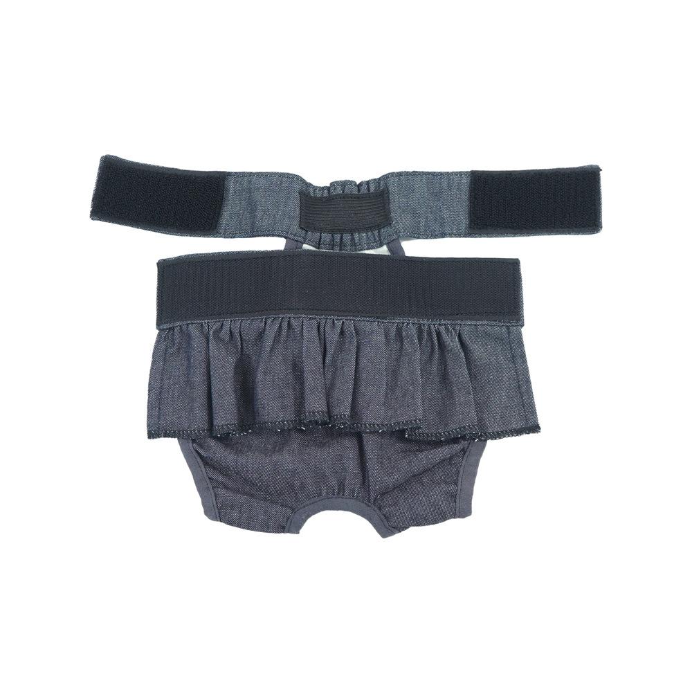 

Корги Тедди Питомец Сука Штаны Защита от домогательств Собака Тетя Штаны Джинсовые Рюши Сука Трусики M джинсовый синий