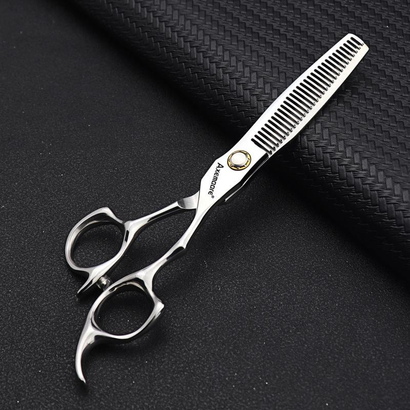 Hair Scissors Ergonomics Handle 9cr13 Steel 6-inch Hairdressing Cutting Scissors and Thinning Scissors Set