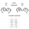 8Pcs/Set Metal Wire Puzzle Educational Montessori IQ Carbon Steel Mind Brain Teaser Stress Reliever Toys