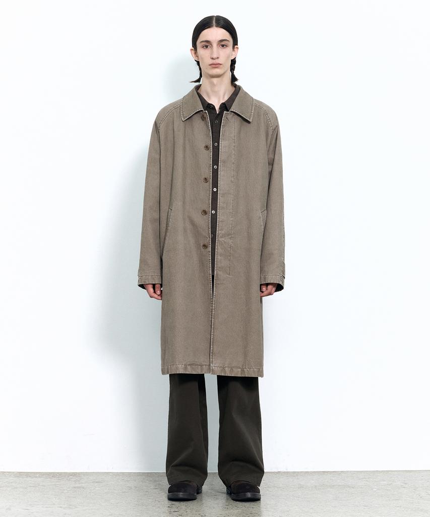 Insilence Washed Soutien Coat Ash Brown