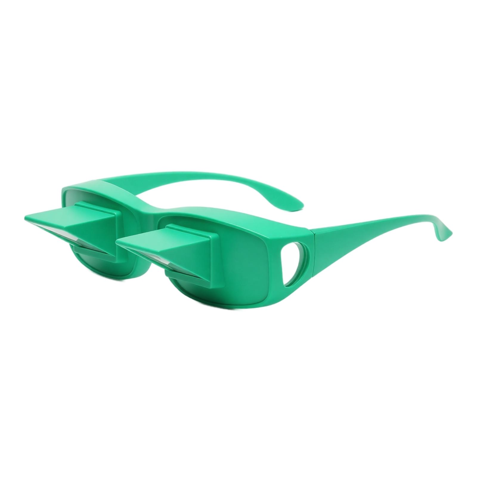 Horizontal Lazy Reading Glasses with Adjustable Angle Mirror for Comfortable Viewing While Lying Down Suitable for Reading Watching Phone or TV One Size