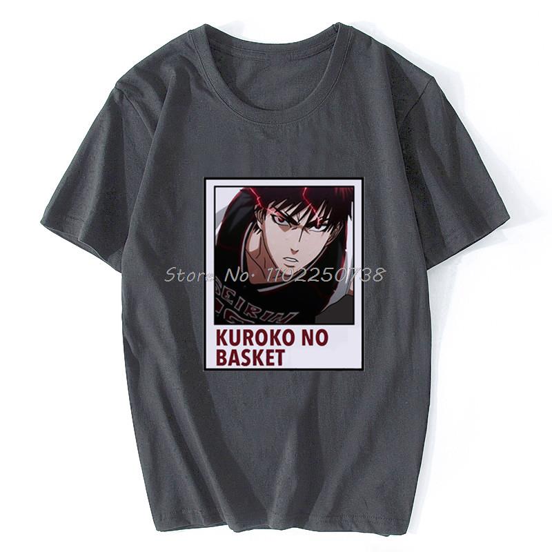 Japan  Anime Kuroko No Basket Funny Print T Shirt Men Harajuku Manga Summer Tops Causal Basketball Cartoon Tee Anime Shirt