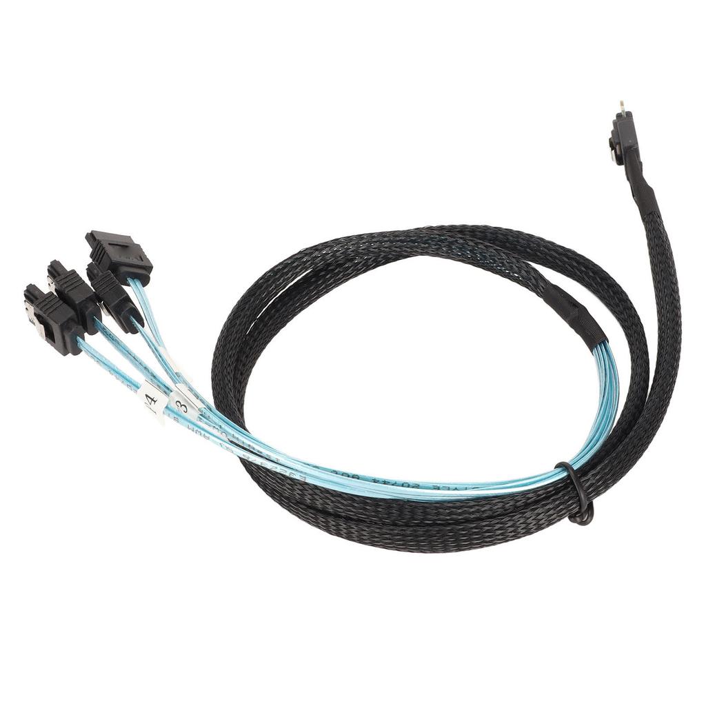 Cabo SAS SFF‑8654‑4 SATA 7 Pinos Array Disco Transmissão Mais Rápida Mini PVC Acessórios para Computador 1 metro