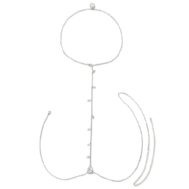 Halskette Taillenkette Kostüm Ästhetisch Metallisch Mehrlagige Kette Schmuck für Jeans Körperschmuck für Frauen Mädchen