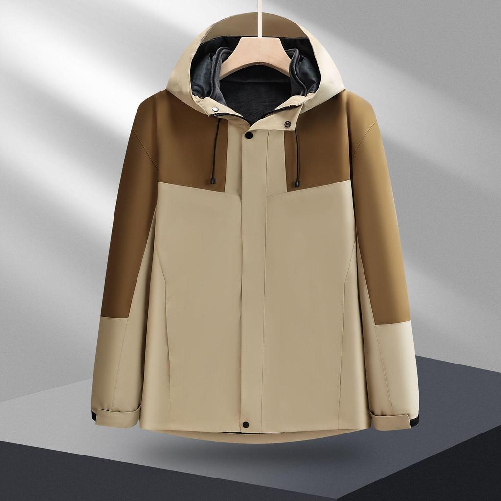 Three-in-One Windproof & Waterproof Outdoor Jacket - Anti-Static, Wear-Resistant, Casual Autumn/Winter Workwear with Custom Logo.