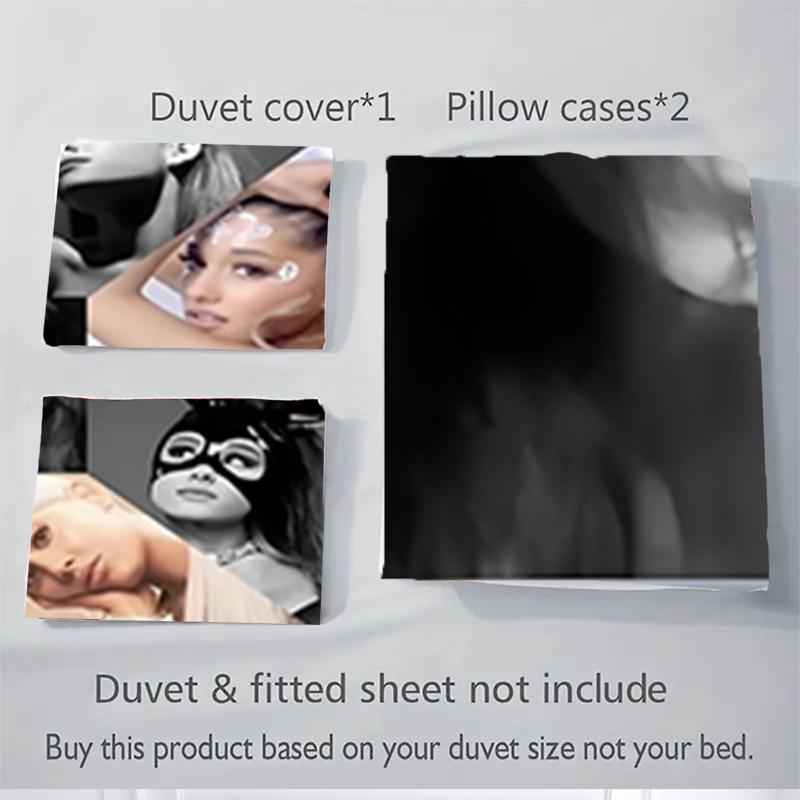 3Pcs Ariana Grande'S Artistry Bedding Sets For All Sizes New 3D Printed Bed Cover Comforter Duvet Cover Pillowcase Bedroom Decoration