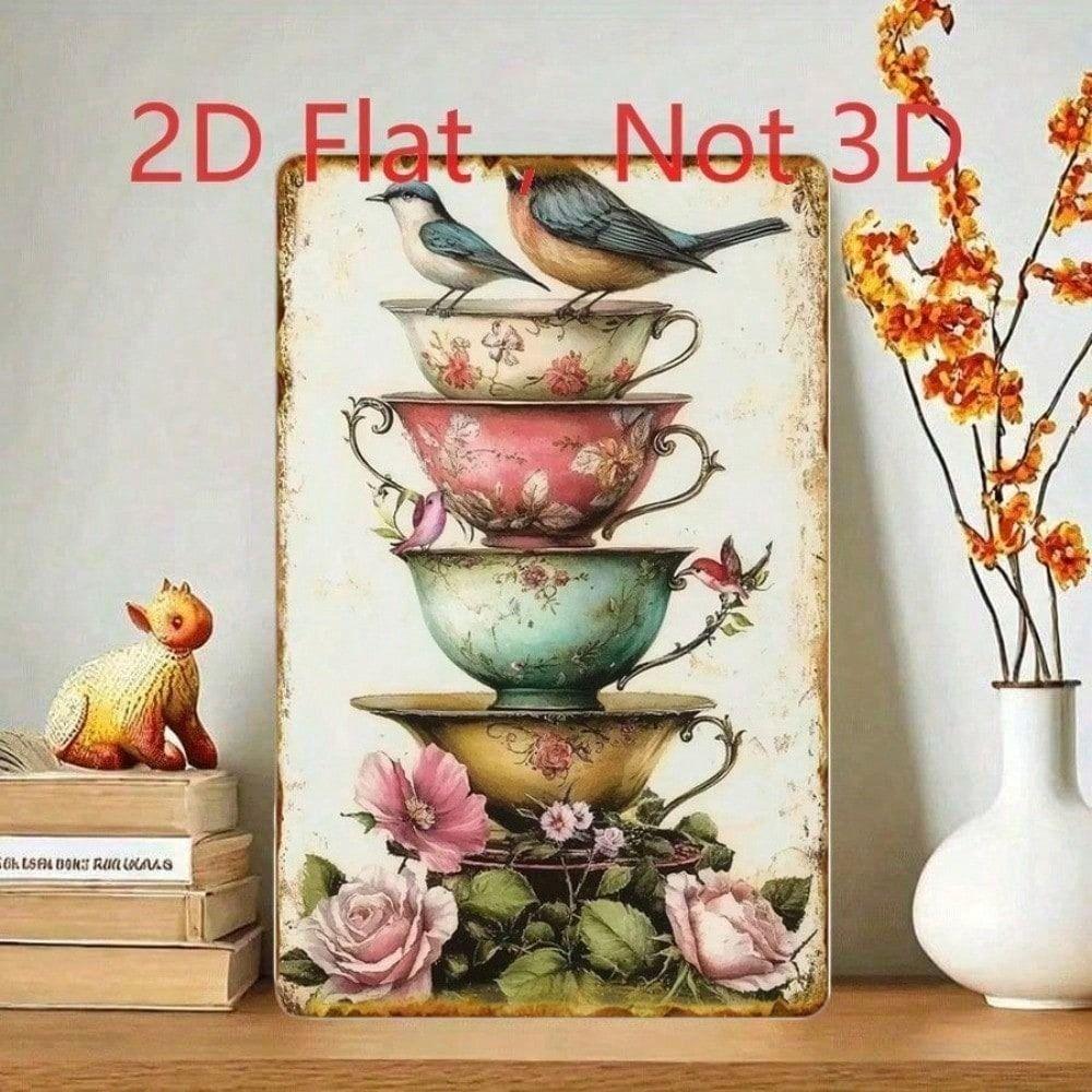 Vintage Metal Sign/Kitchen, Coffee, Bar, Cafe Wall Decor, Interior