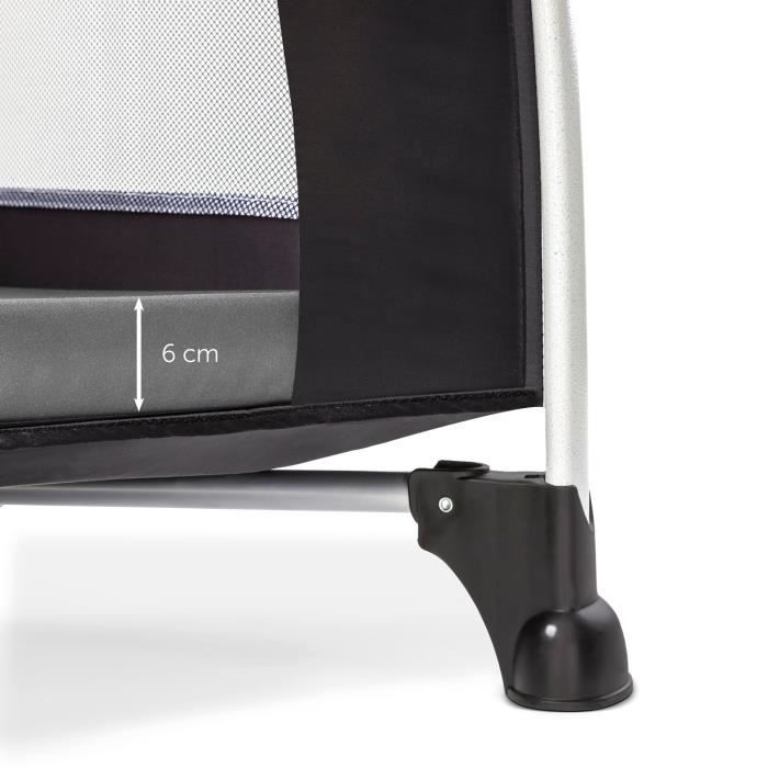 HAUCK Matelas Sleeper pour lit parc SQ - 90 x 90 cm - gris