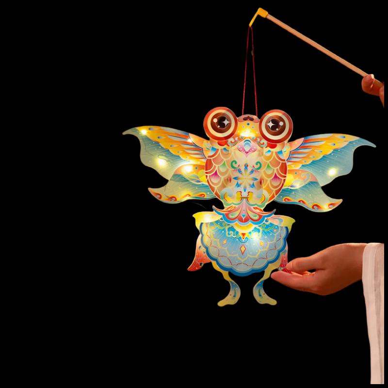 DIY Luminous Handheld Spring Festival Lantern Kit 2 Pieces