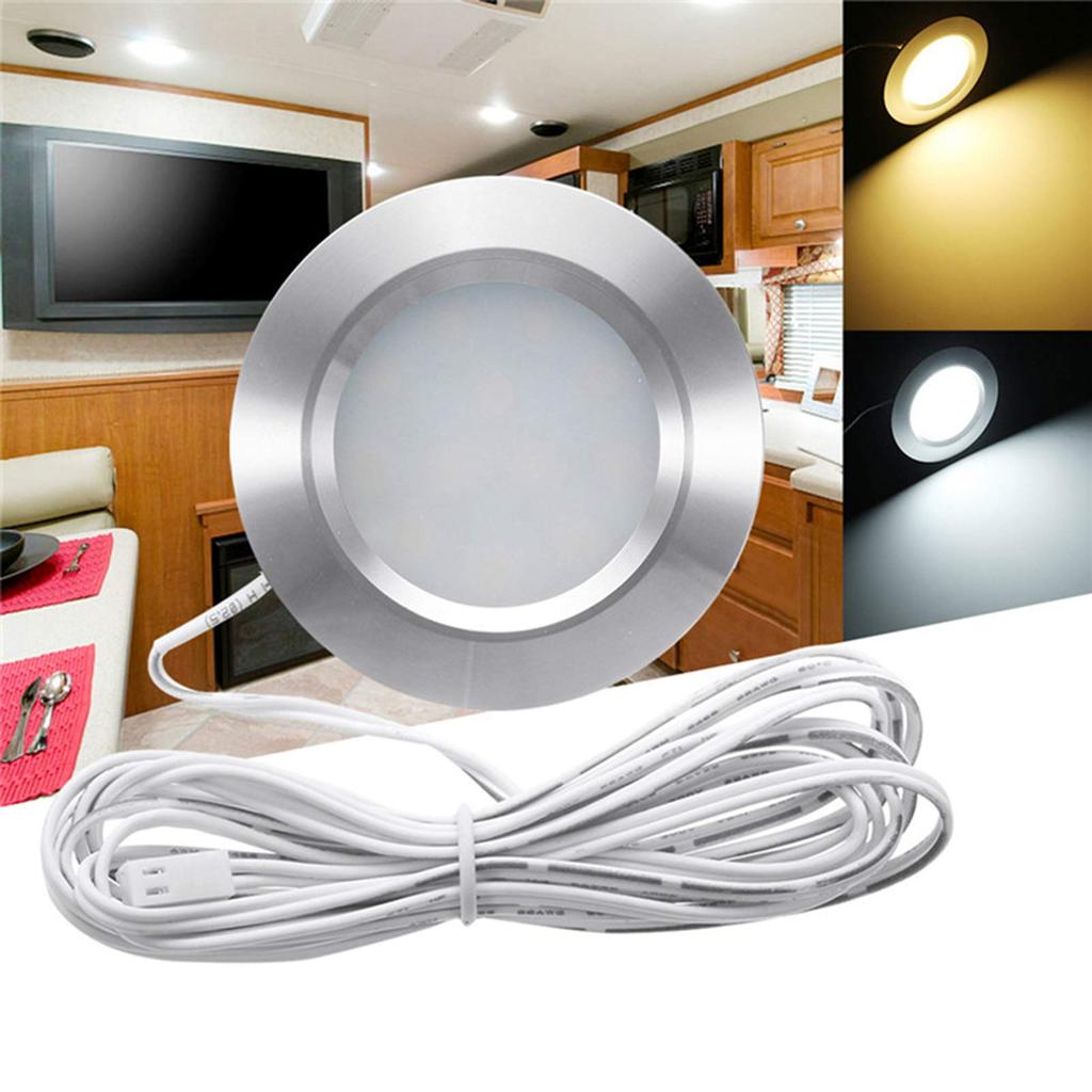 Shkalacar Dome Light Recessed LED Car Room Lamp Ceiling Light Waterproof 12 RV Boat Recessed Ceiling Light