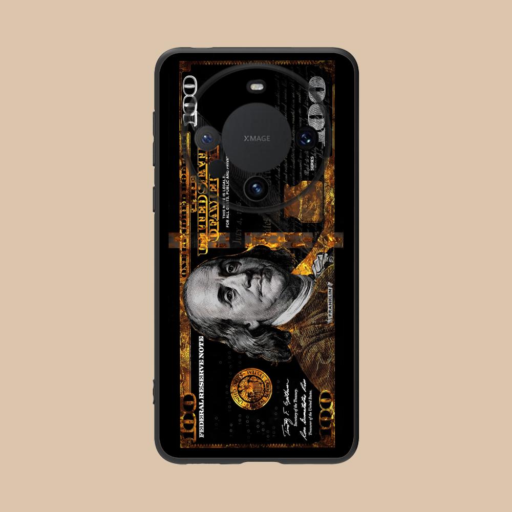 USD Dollar Matte TPU Mobile Phone Case for Huawei Mate 60 50 40 30 20 10 Pro Plus Lite E 5G Colorful Printing Cover