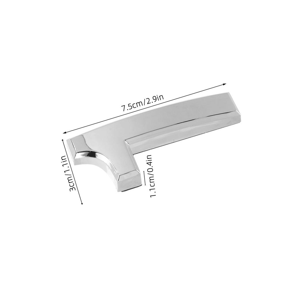 3D Door Number Sticker 3 Inch Self Adhesive Silver Modern Design Weatherproof Address for Outdoor Entry Doors Mailbox