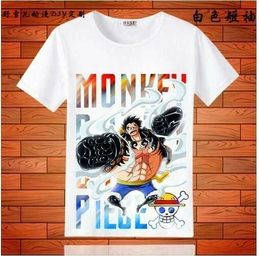 One Piece Monkey.D.Luffy Cosplay Anime Manga T-Shirt Shirt Costumes Underwear M