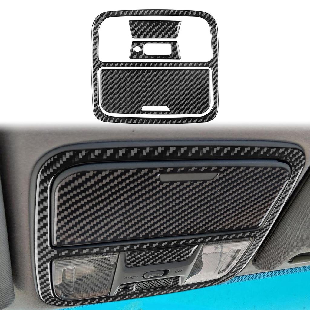 Carbon Fiber Interior Parts for Honda Accord 03-07: Steering Wheel, Window Lifters, Center Console, and Instrument Panel.