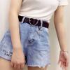 Women Love Buckle PU Leather Belt Heart Female Cute Black Belt Ladies Pants Party Dress Heart Jeans Belts
