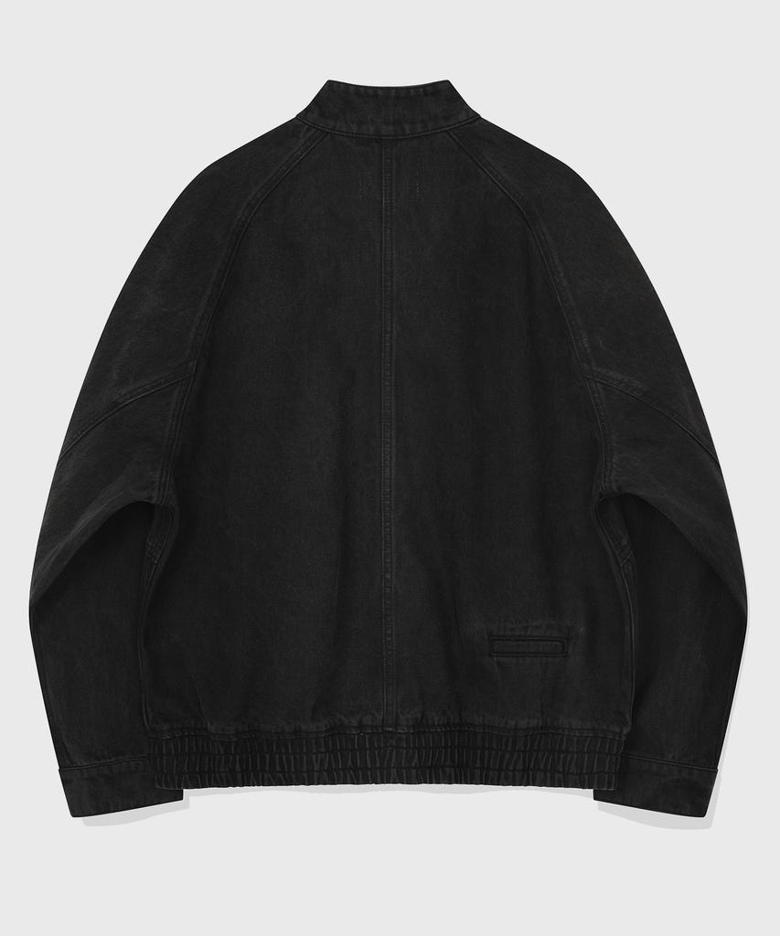 Kiimuir Harrington Denim Blouson Jacket_Black