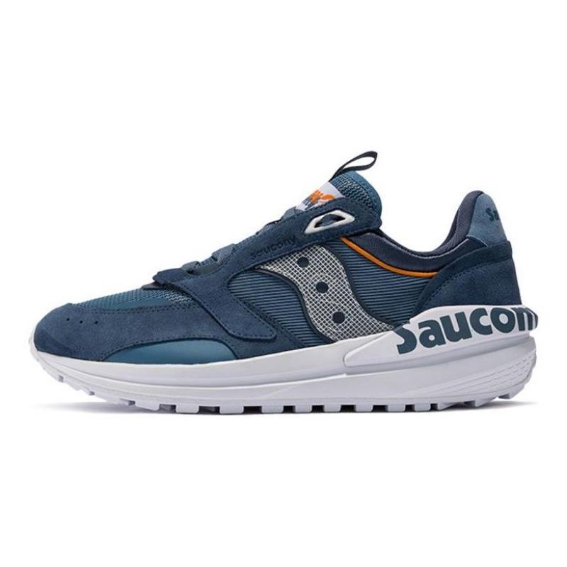 Saucony Jazz men low-top retro running shoes blue cushioned breathable durable S79003-3 40.5