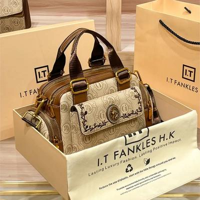 Women's Handbag 2025 New Brand Genuine Leather Handbag Designer High Quality Retro Single Shoulder Oblique Cross Pillow Bag