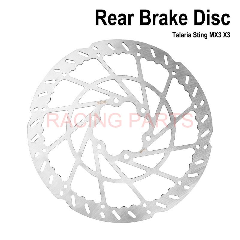 220mm 6-hole Disc Brake For TALARIA Talaria X3 MX3 Motorcycle 2.3mm Thick Disc Brake Accessories Rear Brake Disc