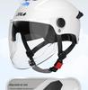 Dual Lens Electric Motorcycle Helmet for Men & Women - 3C Certified, Sun Protection, Half Helmet for Electric Scooters