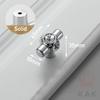 KAK Bright Chrome Furniture Handles Crystal Kitchen Cabinet Handle Zinc Alloy Wardrobe Door Pulls Solid Decorative Door Hardware
