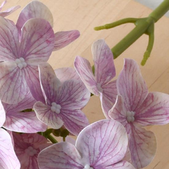 Artificial Faux Silk Hydrangea Flower Real Touch Fake Hydrangeas Flower with Long Stem for Vase Wedding Party Centerpiece Farmhouse Fall