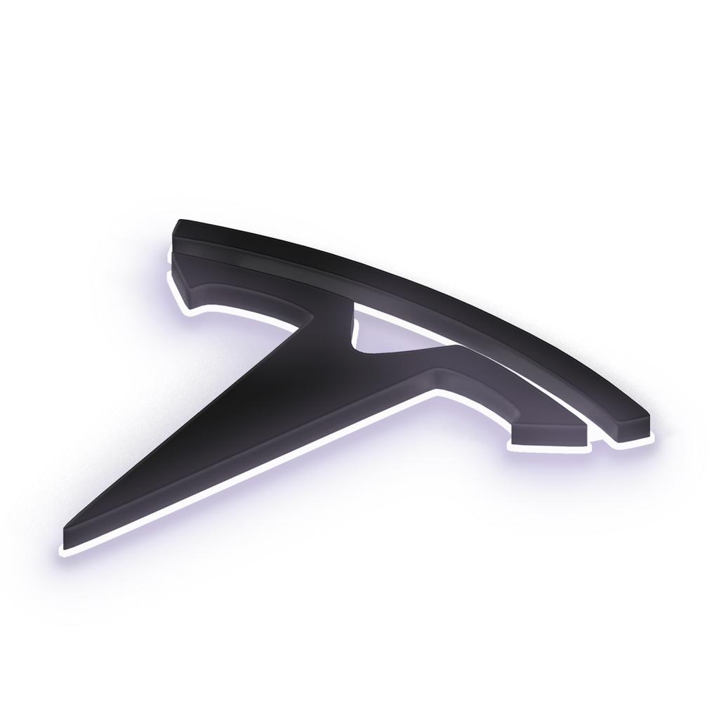 AMH1 LED Trunk Emblem Ambient Light for Tesla Model 3/Y/X/S, Two Modes for Ambient Light or Brake Light