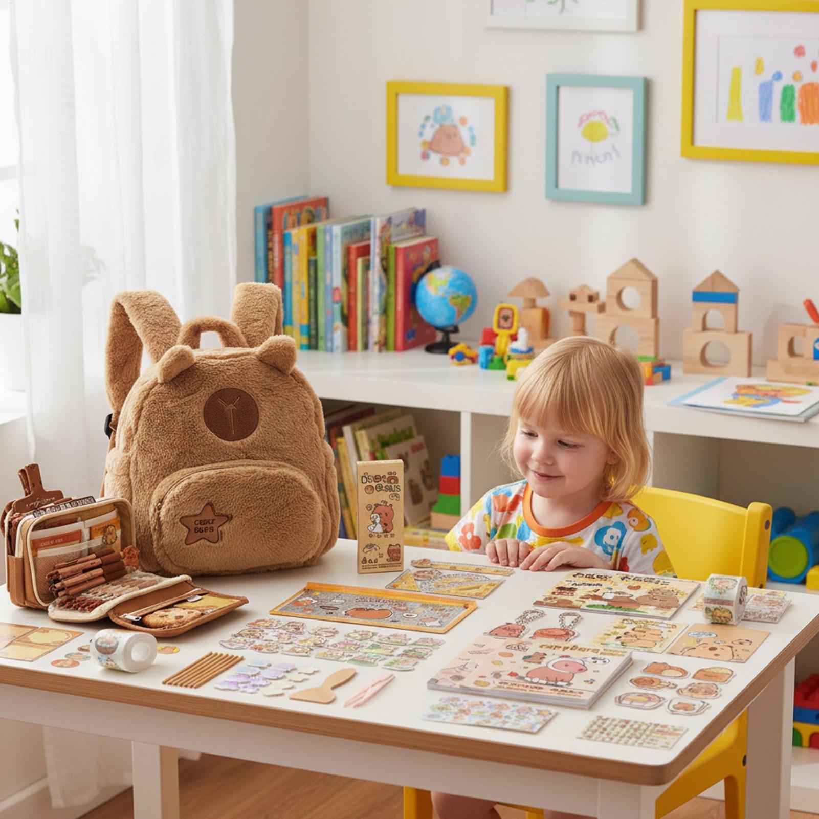 

Набір Капібари для канцелярії Дитячий Шкільний Канцелярський Набір Велика Місткість Пенал Для Учнів Колекціонерів Навчальний Щоденник Робота Дім China Mainland