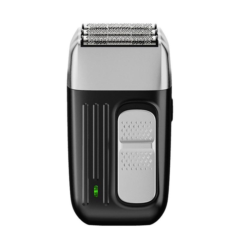 

Портативная электробритва с возвратно-поступательным движением, головка для бритья, устройство, USB-зарядка серый