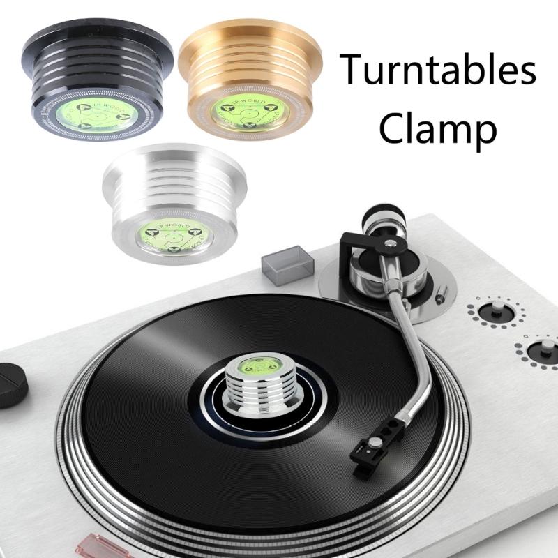 Audiophiles Grade Turntables Disc Stabilizers With Leveling Bubble, 60Hz Vibration Reduction For Vinyls Records