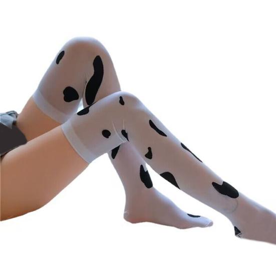 

Шикарные чулки для косплея, противоскользящие, в тон платью белый