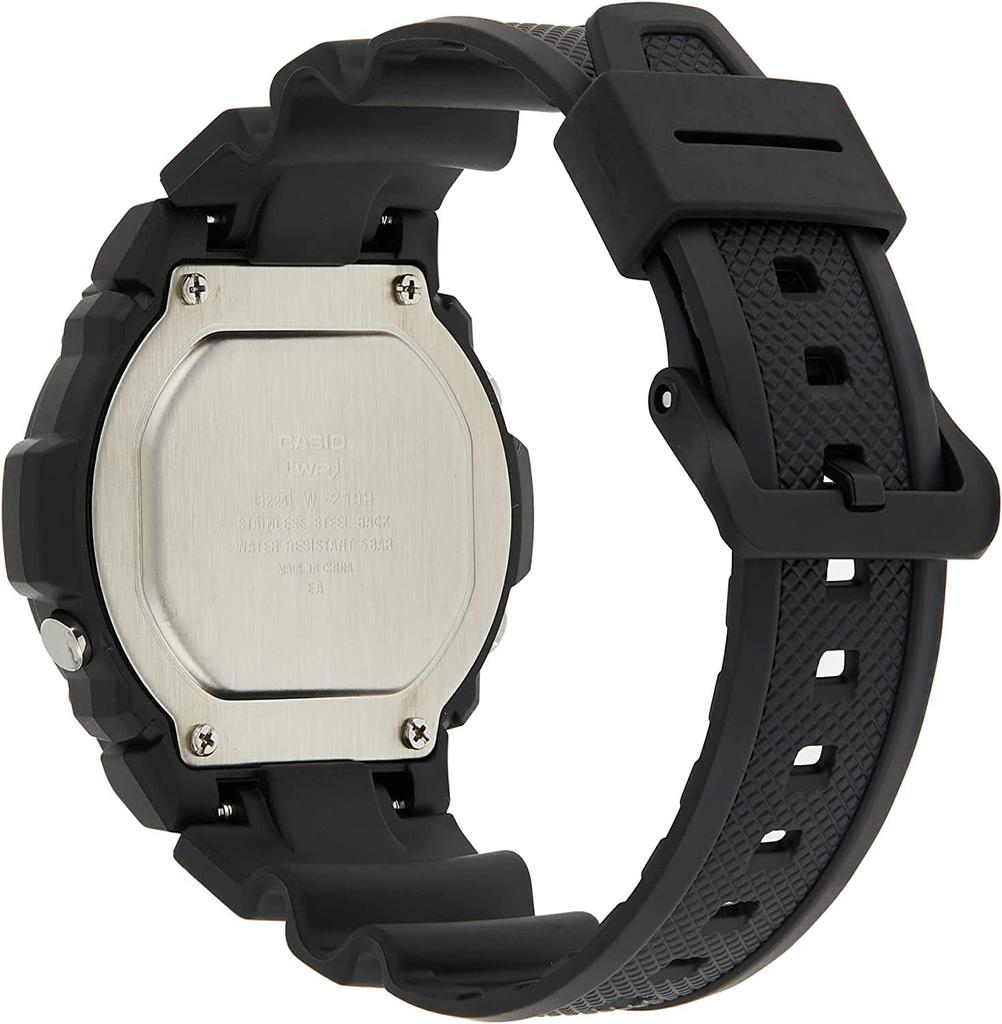 CASIO Digital Watch Black Men's W-219H-1AVEF
