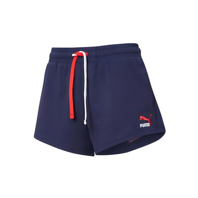 Culture Maker Casual Drawstring Shorts Women Shorts Navy 59853006