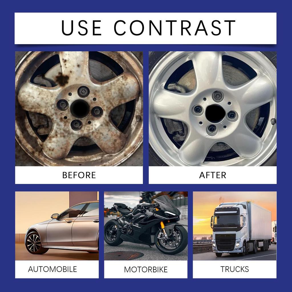 RAYHONG Rust Remover 100ml, Automotive and Household Metal Rust Remover and Cleaner, Stain Removal, Refurbishment,Polishing, Car Maintenance