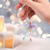 Set Of 5 Ballet Dancer 2D Ornament Acrylic Pendants Christmas Tree Decoration Handmade Jewelry for Dance Enthusiasts