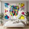 Tapiz Impreso Estilo Graffiti Serie 67 Decoración de Arte de Pared para Sala de Estar Dormitorio Múltiples Tamaños Colgante de Espacio Decoración de Pared Moderna para el Hogar