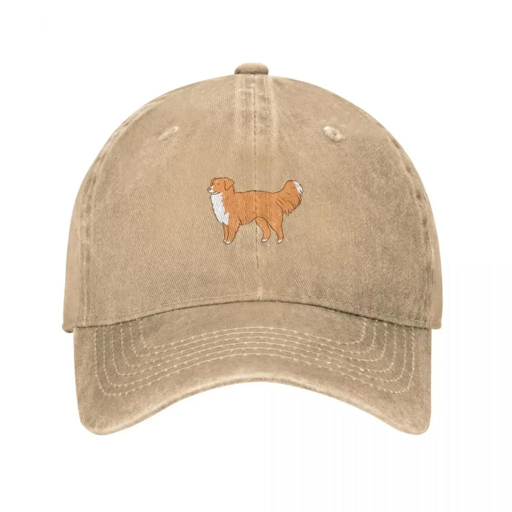 Scotia Duck Tolling Retriever illustration Baseball Cap Bobble Hat Ball Cap Hat Man For The Sun Trucker Hat For Man Womens