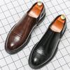 Formal Oxford Brogues Leather Shoes Men Classic Men's Dress Shoes Wedding Casual Business Social Leather Shoes Male