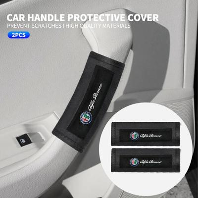 1/2pcs Car Roof Armrest Pull Cover Handle Gloves Protection For Sportiva Giulia Giulietta 159 156 Stelvio Accessories
