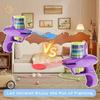 Foam Disc Launcher Flying Disc Handheld Shooting Game Outdoor Backyard Toy for Kids Birthday Gifts School Class Prizes