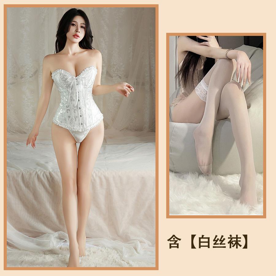 Sexy Sexy Pure Vest Corset Slim Strap Waist Trouser Dress Tube Top Passion Nightdress Women