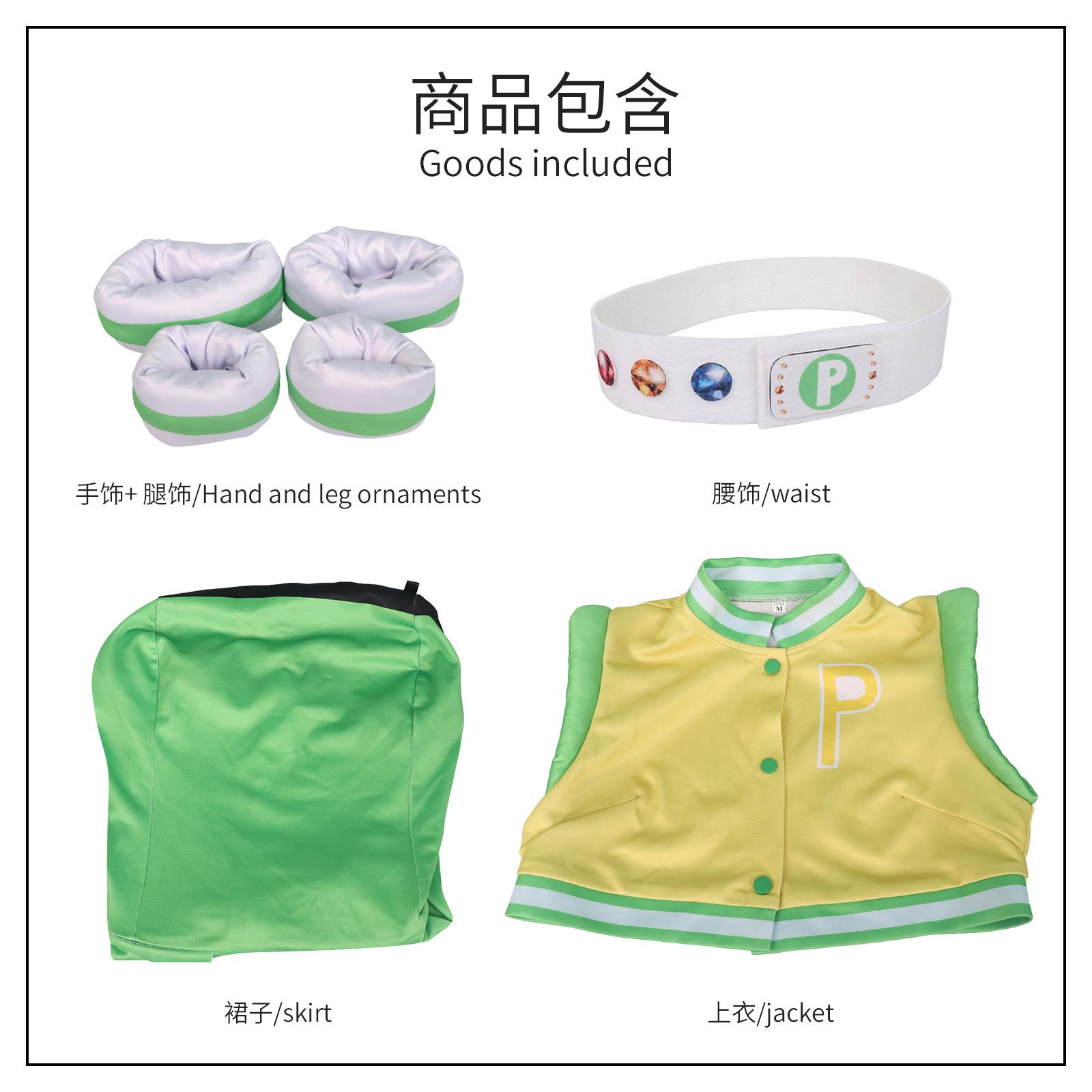 

Powerpuff The Girls Character Blossom Bubbles Buttercup Cosplay Suits Costume Buttercup,2XL