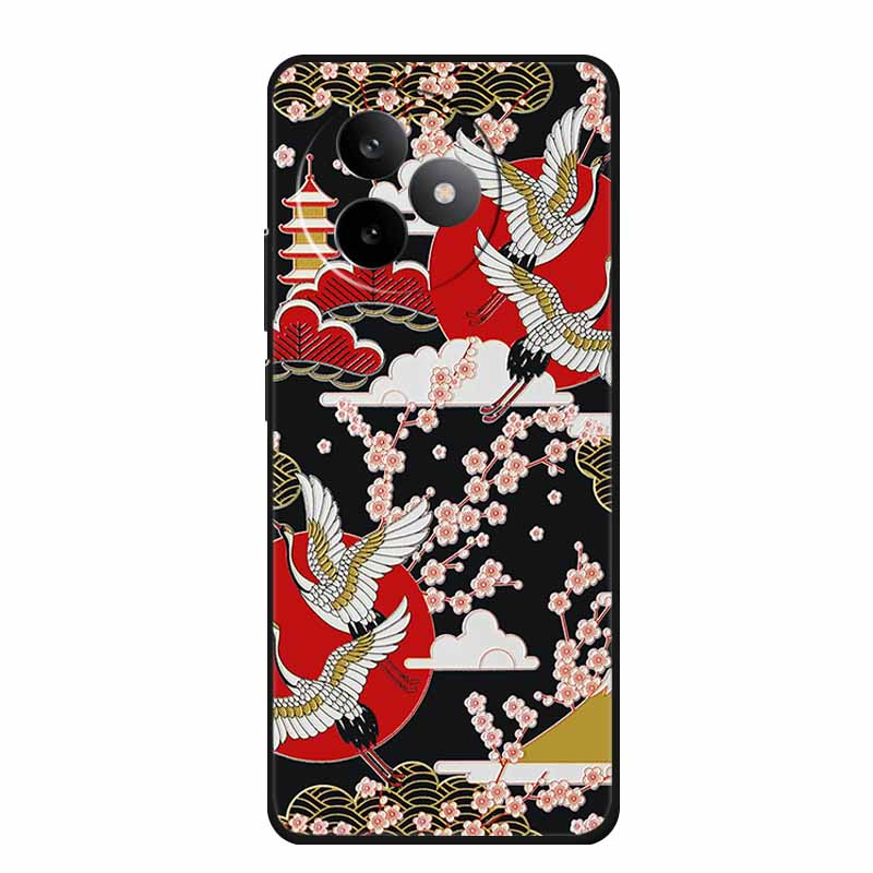 6,83" För Redmi K 80 K80 Ultra Fodral 3D Präglad Blomma Svart Silikon Mjuk Baksida Fodral För Redmi K 80 Ultra Stötsäker Fundas