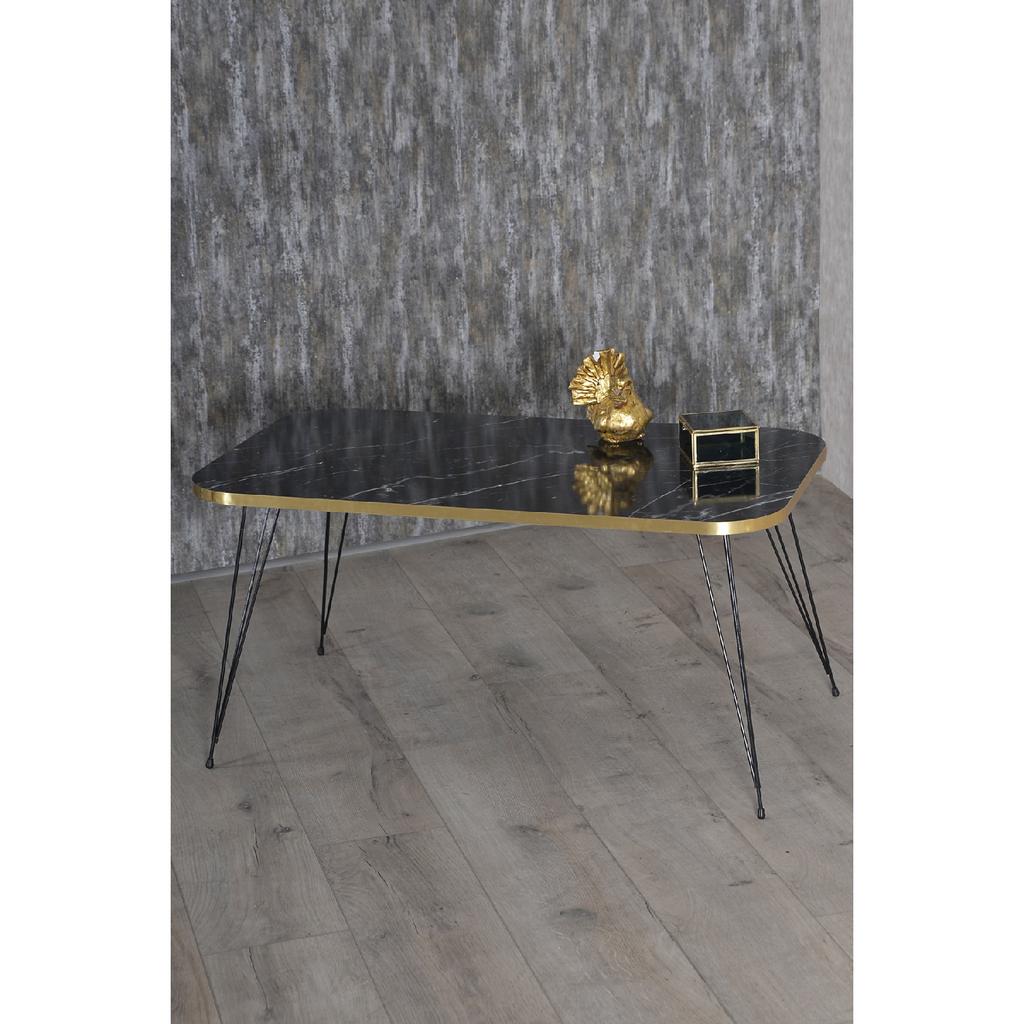 Coffee Table Kr Black Leg Gold Bendir Wire