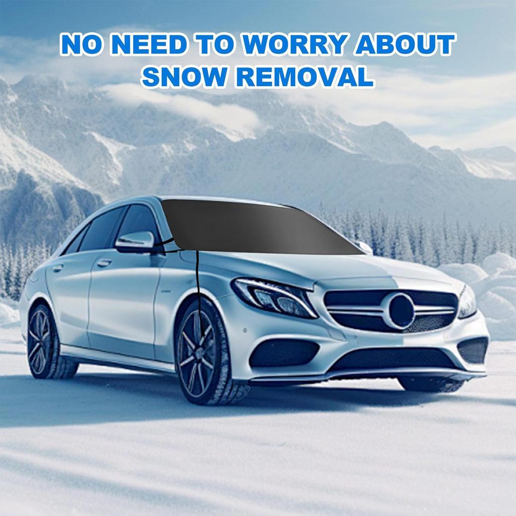 Magnetic Car Snow Shield Cover Universal Car Sun Shield Thickened Frost Protection And Sun Protection Car Cover Oxford cloth