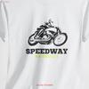 Speedway motorsykkel tung bomulls t-skjorte Biker motorsykkel For elsker Hverdagsbruk Veireiseklær Vintage myk unisex