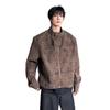 Men's Retro Stand Collar PU Leather Motorcycle Jacket - Spring Casual Design